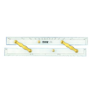 Weems & Plath Parallelliniaal Messing Armen Deluxe - 381 mm