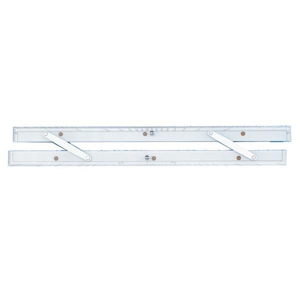 Weems & Plath Parallelliniaal Beroepsvaart Chroom Armen - 610 mm