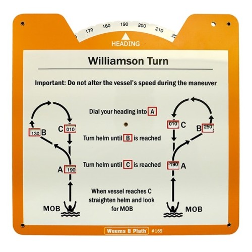 Weems & Plath Man Overboord Schijf met Williamson Turn