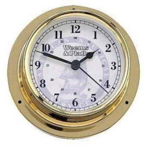 Weems & Plath Trident Quartz Klok Messing - 108 mm