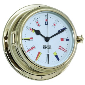 Weems & Plath Endurance II 135 Quartz Klok Seinvlaggen Messing - 178 mm