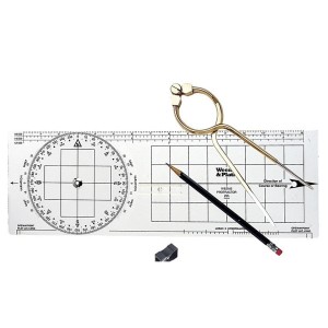 Weems & Plath Basic Navigatieset 316A met Plotter en Passer