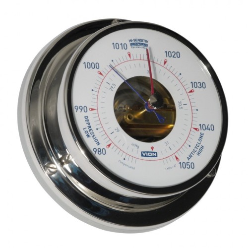 Vion Barometer Glanzend RVS - 97 mm