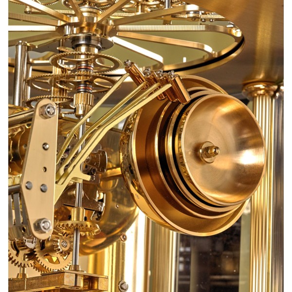 Hermle Tellurium Messing – kersenhout en goud