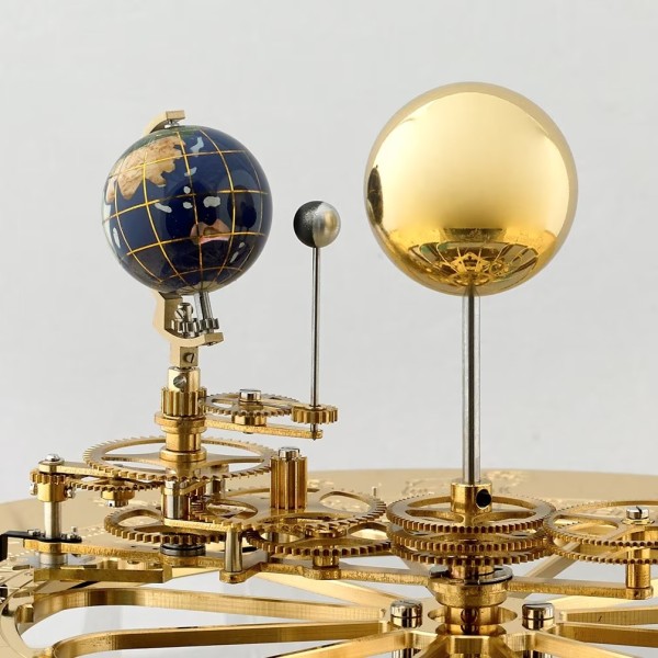 Hermle Tellurium Messing – zwart en goud