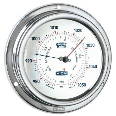 Vion Barometer Mat RVS - 129 mm - VION - Barometers - A102 B