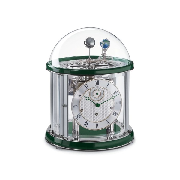 Hermle Tellurium Chroom – groen, Westminster op klokken