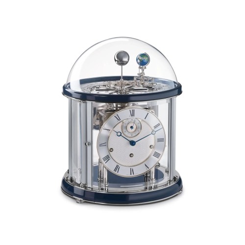 Hermle Tellurium Chroom – blauw, dierenriem en kalender