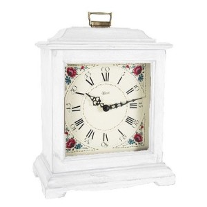 Hermle tafelklok Austen – wit used-look, quartz Westminster