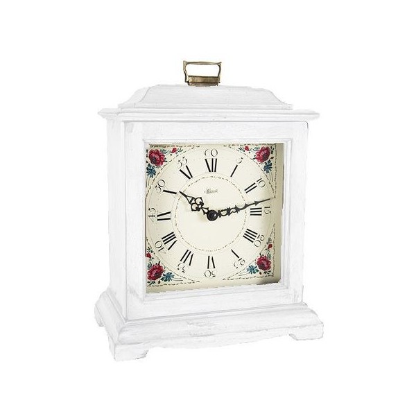 Hermle tafelklok Austen – wit used-look, quartz Westminster