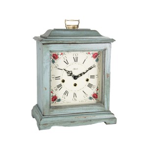 Hermle tafelklok Austen – blauw used-look, quartz Westminster