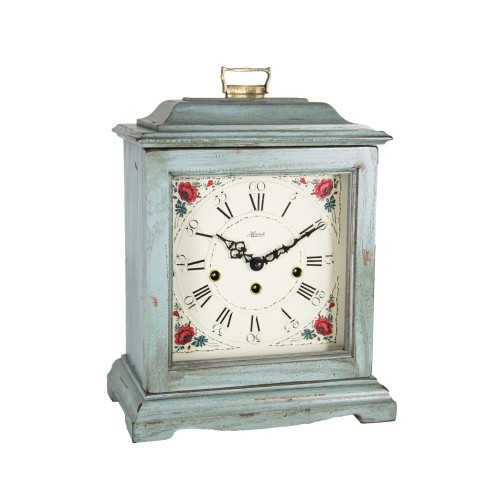 Hermle tafelklok Austen – blauw used-look, quartz Westminster
