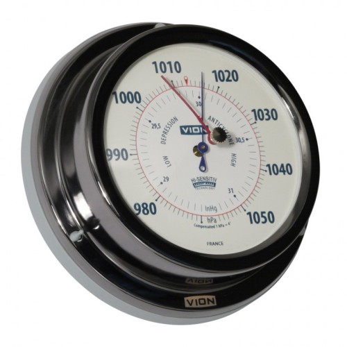 Vion Barometer Titanium Gekleurd - 129 mm