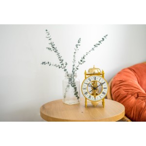 Hermle tafelklok York – goud, skeletwerk