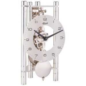 Hermle tafelklok Transmission – zilver, skeletwerk