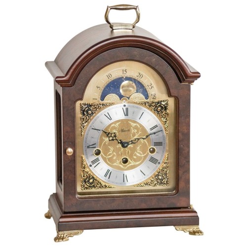 Hermle tafelklok Aimee – notenhout, maanfase en Westminster