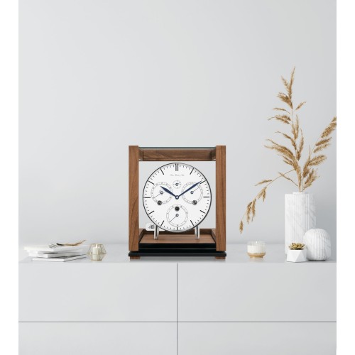 Hermle Eeuwigdurende kalender – notenhout met witte wijzerplaat