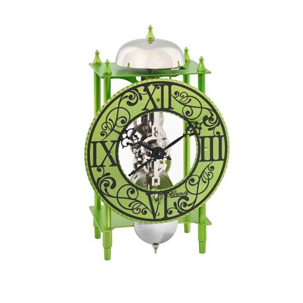 Hermle tafelklok York – groen, skeletwerk