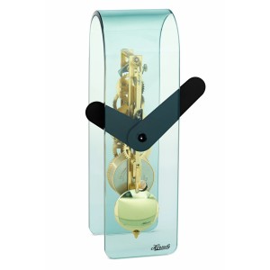 Hermle tafelklok Miles – zwart-goud met groen glas