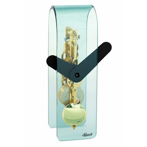 Hermle tafelklok Miles – zwart-goud met groen glas