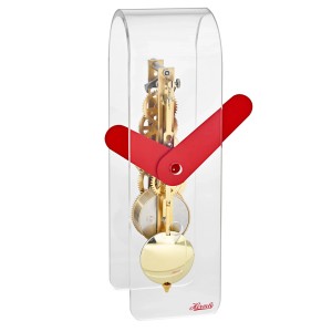 Hermle tafelklok Miles – acryl, rood-goud