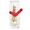 Hermle tafelklok Miles – acryl, rood-goud