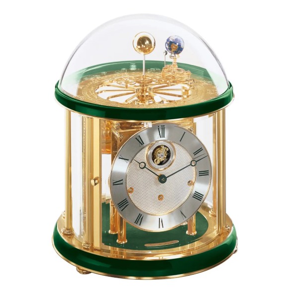 Hermle Tellurium Tourbillon Messing – groen en goud