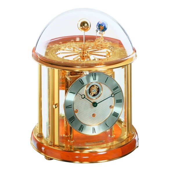 Hermle Tellurium Tourbillon Messing – rood en goud