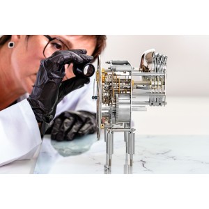 Hermle Tellurium Tourbillon Chroom – zwart 2