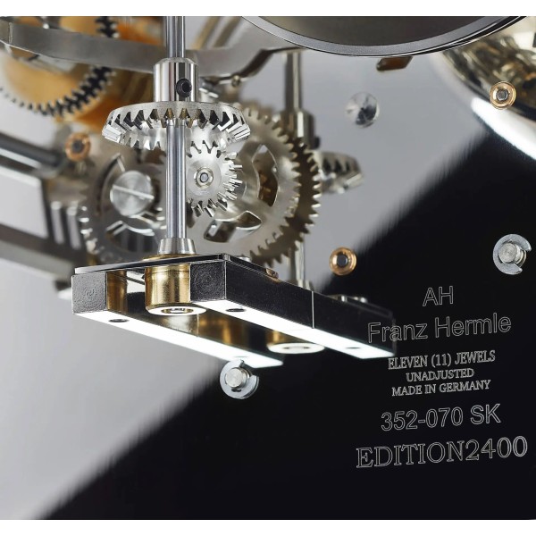 Hermle Tellurium Tourbillon Chroom – rood