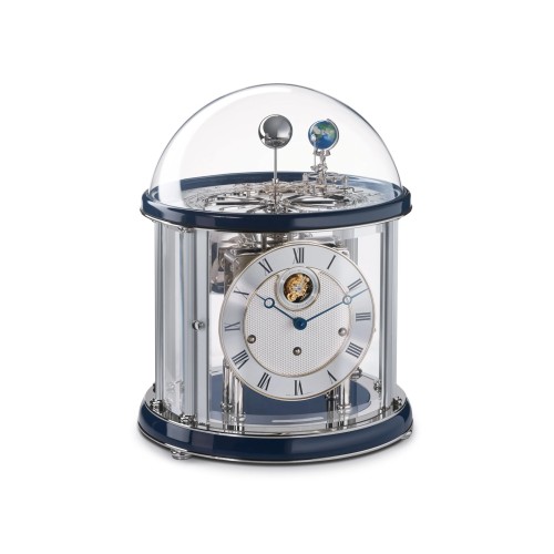 Hermle Tellurium Tourbillon Chroom – blauw
