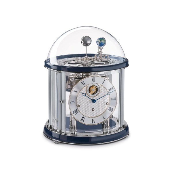 Hermle Tellurium Tourbillon Chroom – blauw