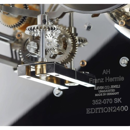 Hermle Tellurium Tourbillon Chroom – blauw
