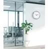Hermle wandklok Metropolitan – staal, radiogestuurd