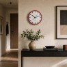 Hermle wandklok Grand Central – rood, quartz