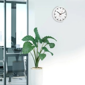 Hermle wandklok Grand Central – wit, radiogestuurd