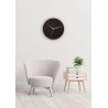 Hermle wandklok Aria – zwart, roségoud, Ø 40 cm