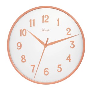 Hermle wandklok Aria II – roségoud-wit, Ø 40 cm