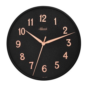 Hermle wandklok Aria II – zwart, Ø 40 cm