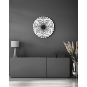 Hermle wandklok 118 Zeiger – wit-zwart, Ø 50 cm