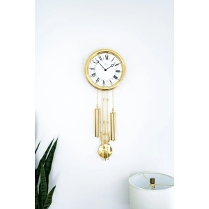 Hermle wandklok Dorothy – messing, quartz, Westminster/Bim-Bam