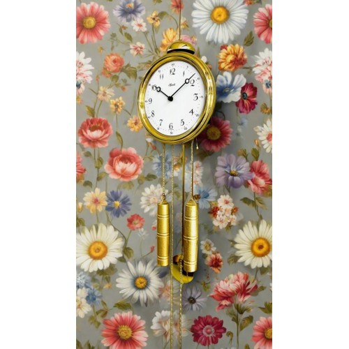 Hermle messing wandklok Neasden II – lierslinger, 8 dagen