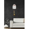 Hermle schildklok Giselle – bloemdecor, 1 gewicht, uurslag