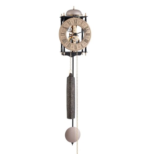 Hermle skeletklok Lester – beige, 8 dagen, slag op bel