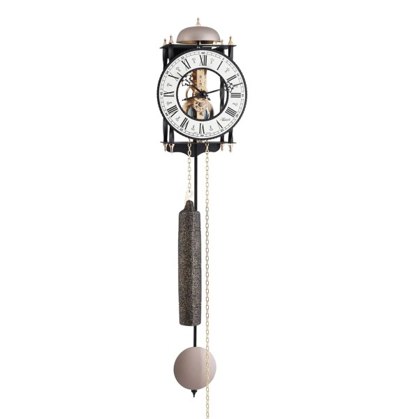 Hermle skeletklok Lester – beige, 8 dagen, slag op bel