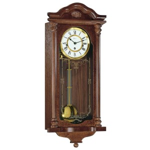 Hermle regulateur Fulham – notenhout, uurwerk W0141