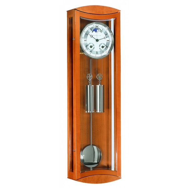 Hermle regulateur Mornington – kersenhout, maanfase en datum