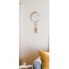 Hermle wandklok Highbury – goudkleurig metaal, quartz