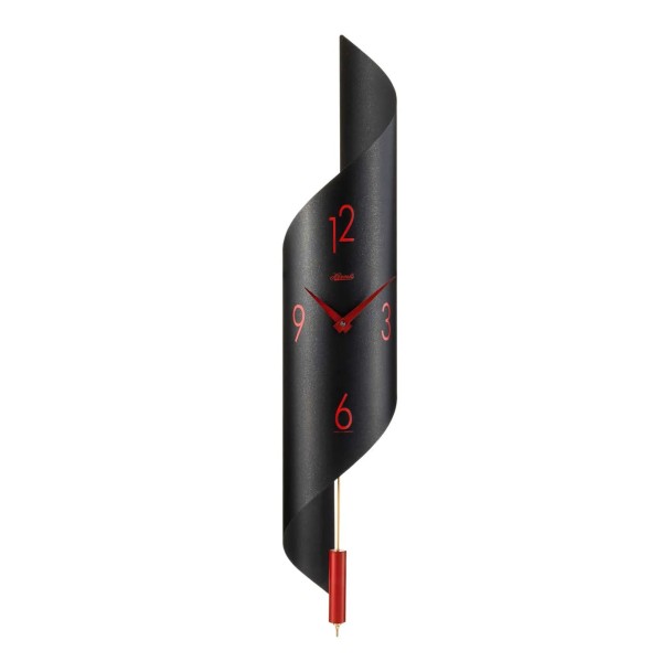Hermle wandklok Savanna II – antraciet-rood, quartz