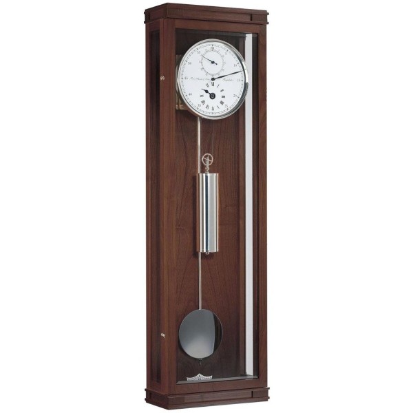 Hermle precisieregulateur Greenwich – notenhout, maandloper